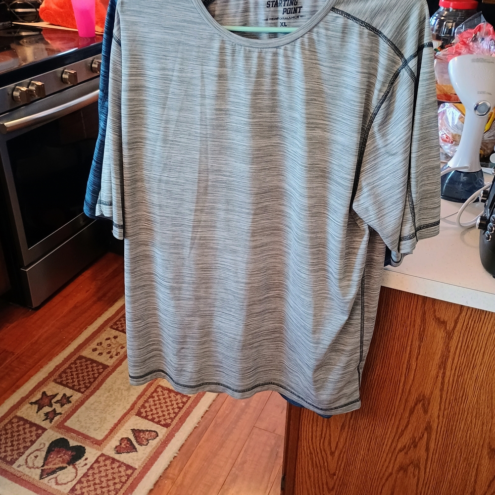 Starting Point Gray Men's Short Sleeve Tee You Get Both.